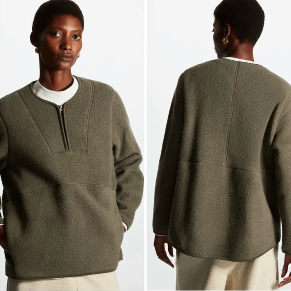 COS Half-zip Fleece Pullover - Picture 15 of 15